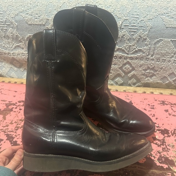 Durango Black Leather Men\'s Boots Sz 9.5